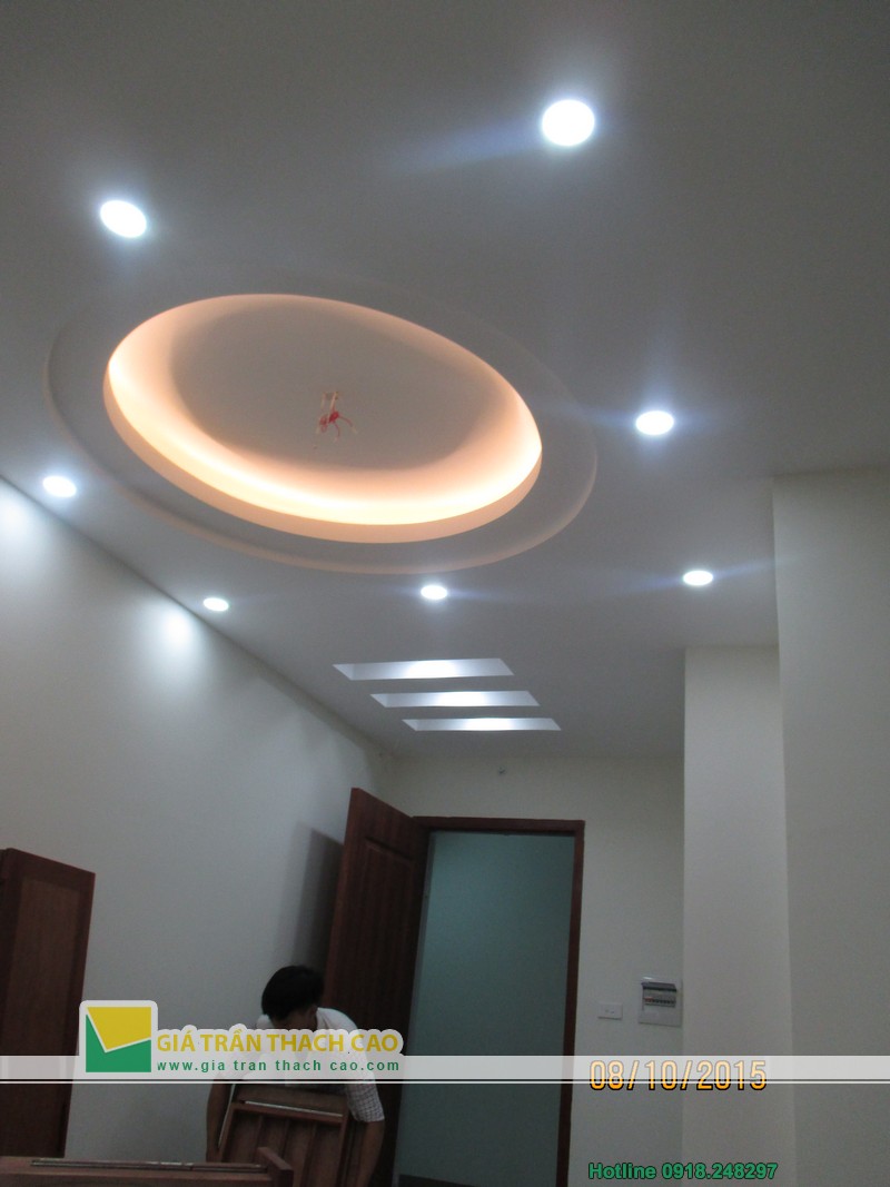Thi công làm trần thạch cao văn phòng 946 tại Chung cư Linh Đàm 01