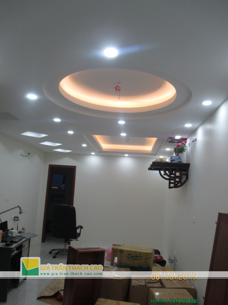 Thi công làm trần thạch cao văn phòng 946 tại Chung cư Linh Đàm 02