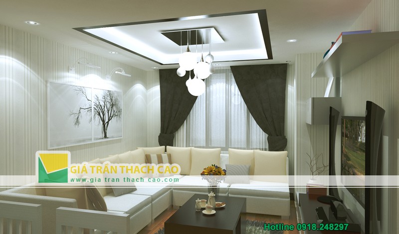 Thiết kế hệ trần nhà đẹp - Vietnamarach LH: 0904.183.097